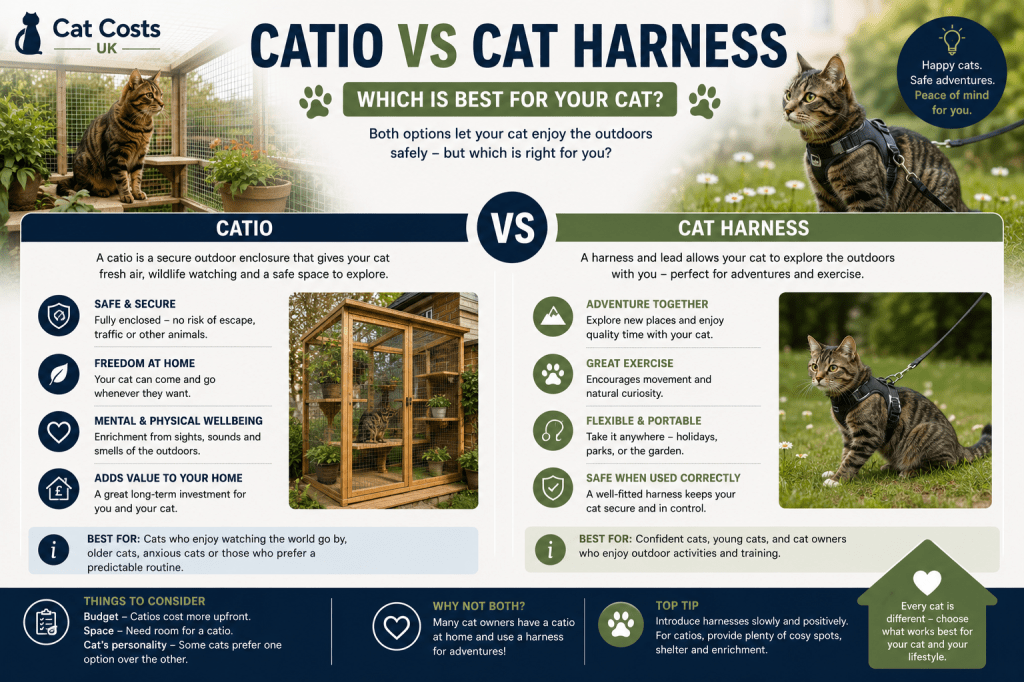 Catio vs Cat Harness